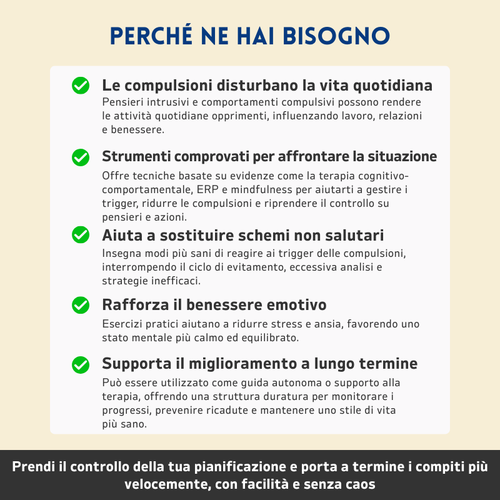Disturbo Ossessivo-Compulsivo (DOC) – Workbook Terapeutico – Strumenti Terapeutici e Strategie di Gestione