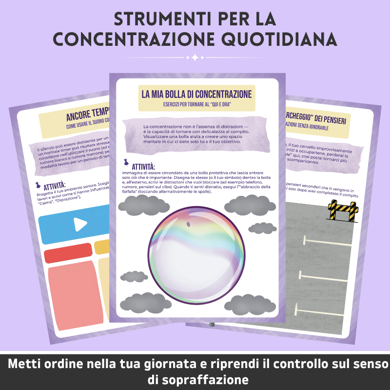 ADHD – Strumenti per le funzioni esecutive per la concentrazione quotidiana