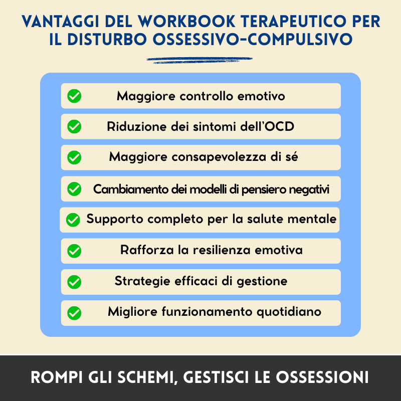 Disturbo Ossessivo-Compulsivo (DOC) – Workbook Terapeutico – Strumenti Terapeutici e Strategie di Gestione