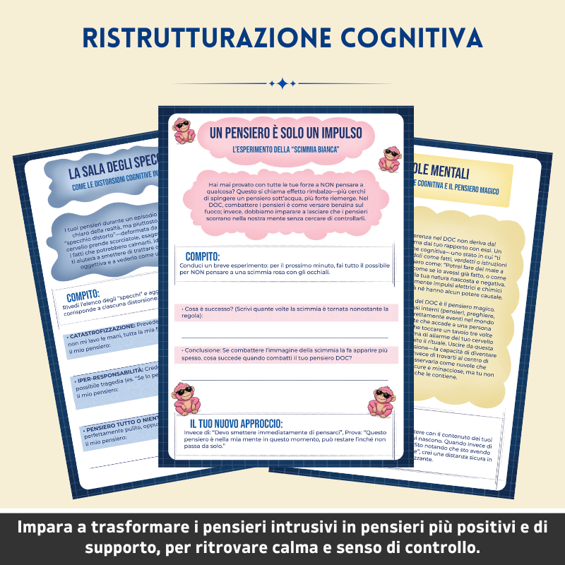 Disturbo Ossessivo-Compulsivo (DOC) – Workbook Terapeutico – Strumenti Terapeutici e Strategie di Gestione