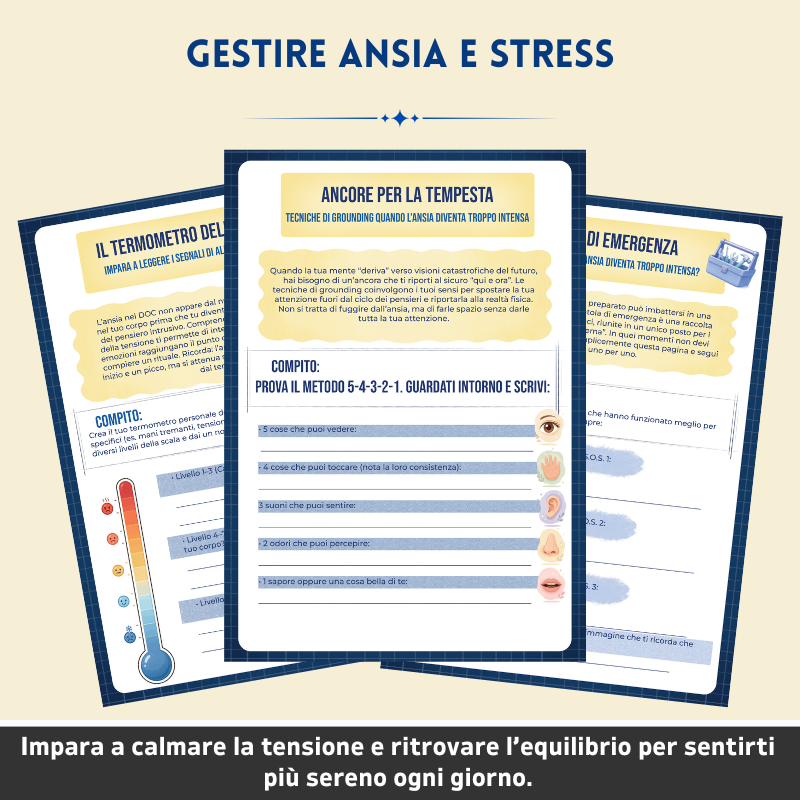 Disturbo Ossessivo-Compulsivo (DOC) – Workbook Terapeutico – Strumenti Terapeutici e Strategie di Gestione