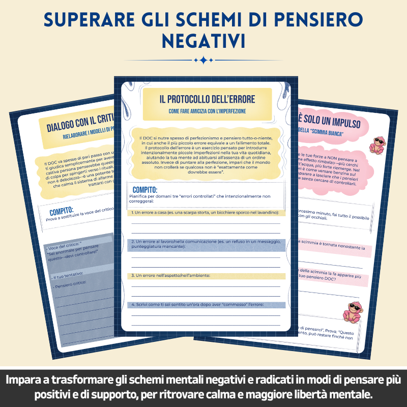 Disturbo Ossessivo-Compulsivo (DOC) – Workbook Terapeutico – Strumenti Terapeutici e Strategie di Gestione