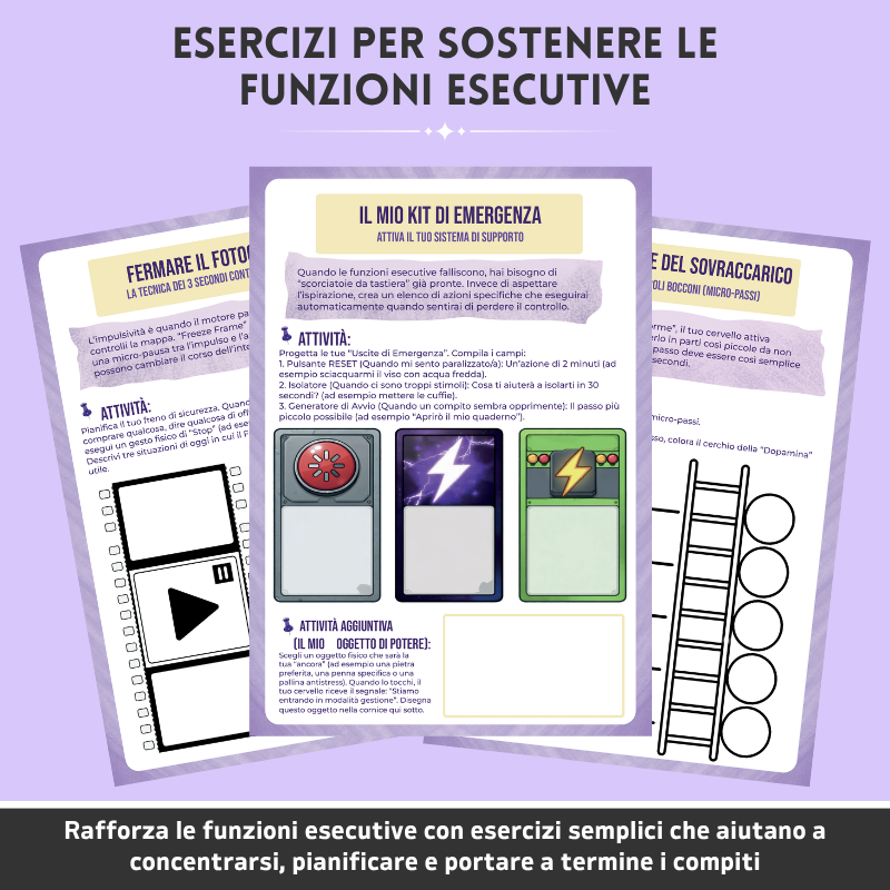 ADHD – Strumenti per le funzioni esecutive per la concentrazione quotidiana