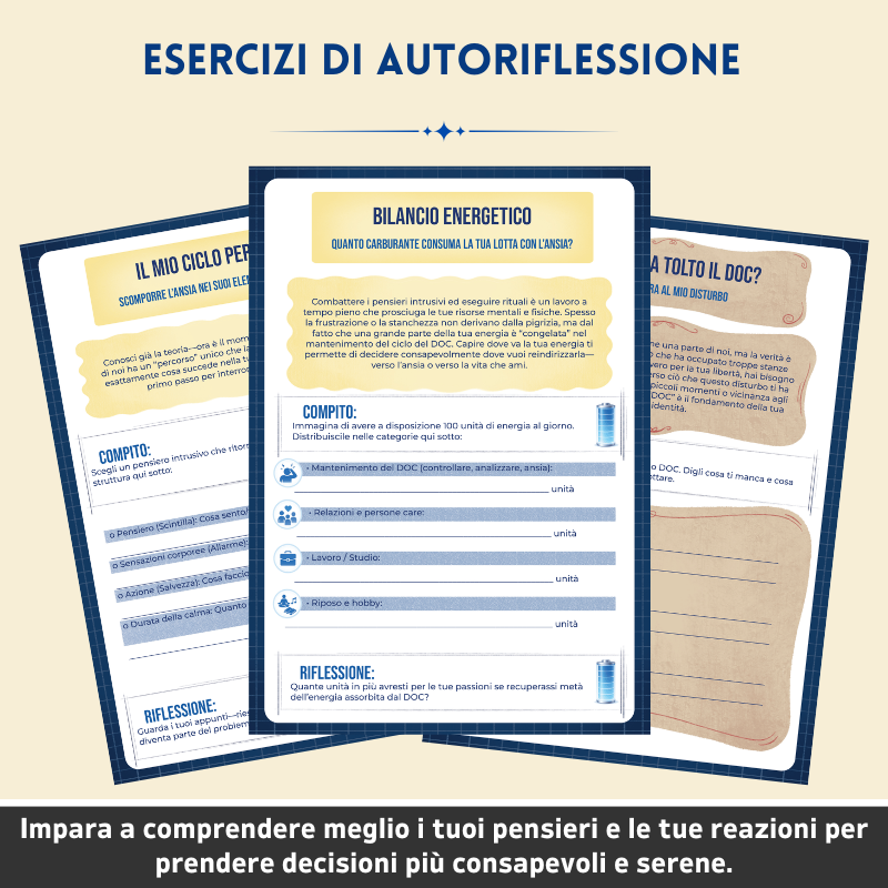 Disturbo Ossessivo-Compulsivo (DOC) – Workbook Terapeutico – Strumenti Terapeutici e Strategie di Gestione