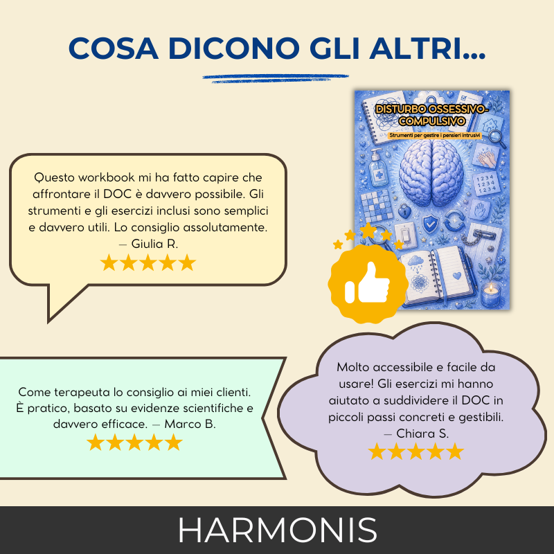 Disturbo Ossessivo-Compulsivo (DOC) – Workbook Terapeutico – Strumenti Terapeutici e Strategie di Gestione