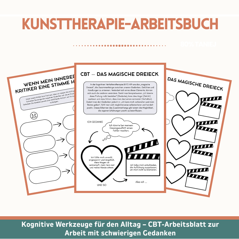 Kunsttherapie-Arbeitsbuch für Kinder & Jugendliche – 110+ ausdruckbare Aktivitäten zur psychischen Gesundheit (CBT, Achtsamkeit & SEL)