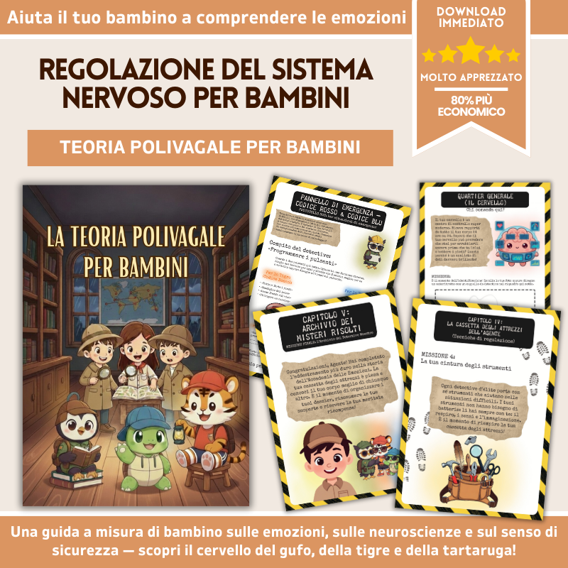 La Teoria Polivagale per Bambini – Quaderno di Esercizi per la Regolazione del Sistema Nervoso | Strumento per la Regolazione Emotiva